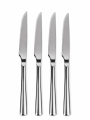 Cuchillo Asher De Postre Set 4 Un. Plateado Brillante Color Unico