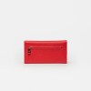 Billetera Katy en cuero graneado Rojo
