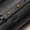 Bandolera Elise en cuero snake bitono Negro