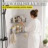 Set X2 Estantes Esquinero Organizador Baño Ducha Y Adhesivos Linea Premium Imback Color Plateado Set X2 Estantes Esquinero Organizador Baño Ducha Y Adhesivos Linea Premium Imback Color Plateado