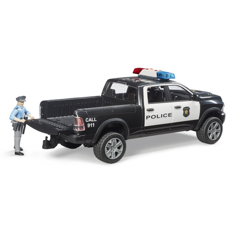 Camioneta policial RAM 2500 con agente de policía a bordo Bruder Camioneta policial RAM 2500 con agente de policía a bordo Bruder