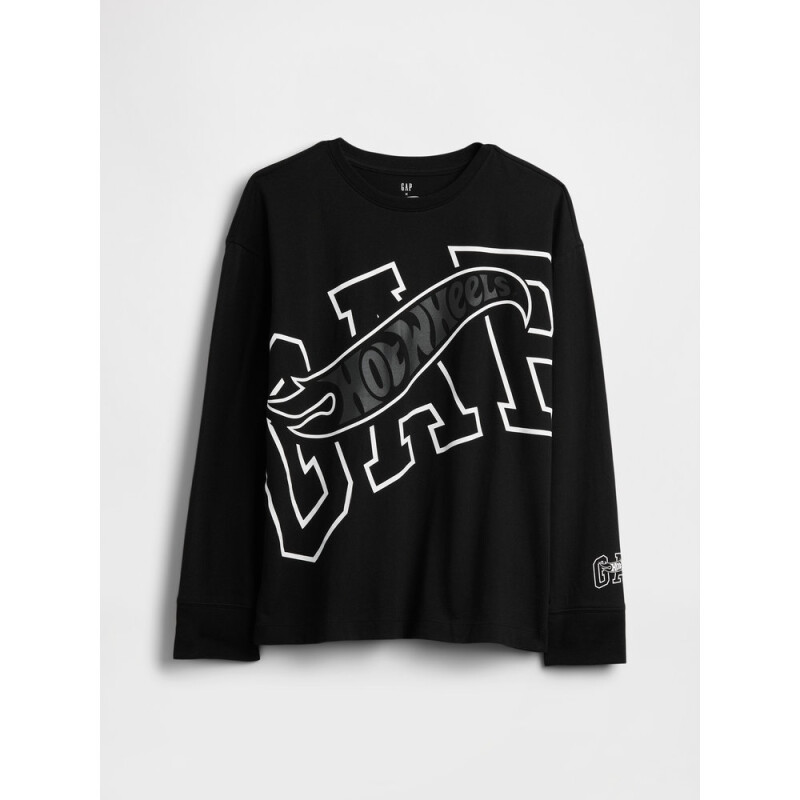 V-JPN LS HW GAP GR TEE TRUE BLACK