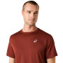 Polo Running Asics Silver SS Top Hombre Singed Red