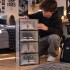 Set X4 Caja Organizadora Zapatos Zapatero Apilable Championes Calzado Premium Imback Negro Set X4 Caja Organizadora Zapatos Zapatero Apilable Championes Calzado Premium Imback Negro