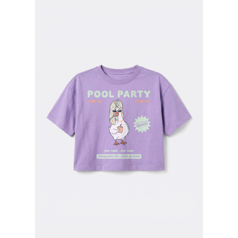 CAMISETA MM FEM ROXO CLARO