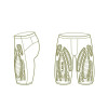 Short Light Speed Compression Shorts Hombre Black/black Reflective