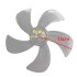 Paleta De Plástico Para Ventilador 28 Cm Gris