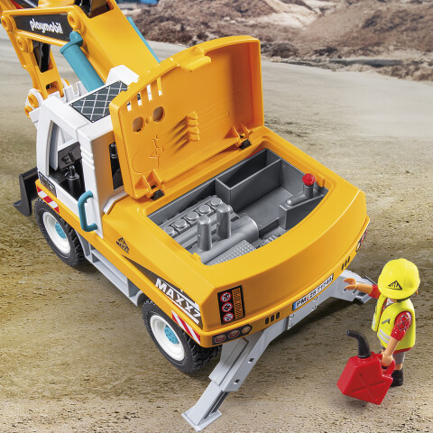 Obrero con Excavadora Grande Playmobil 32 Piezas U