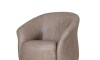 Butaca Giratoria 1 Cuerpo Air Vintage - 100% Cuero Mushroom