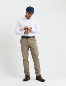 080422 PANTALÓN SPORT S/PINZAS HARRY Tostado