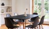Juego de comedor 6 sillas Eames 120 Negro