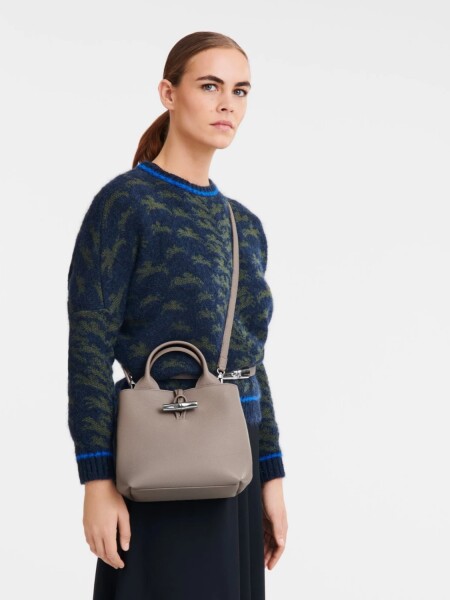 LONGCHAMP - LE ROSEAU, CARTERA DE MANO S Gris