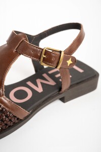 Sandalia Trenzada Chocolate