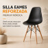 Silla ComboHome Eames Reforzada Pack X4 Negro 1
