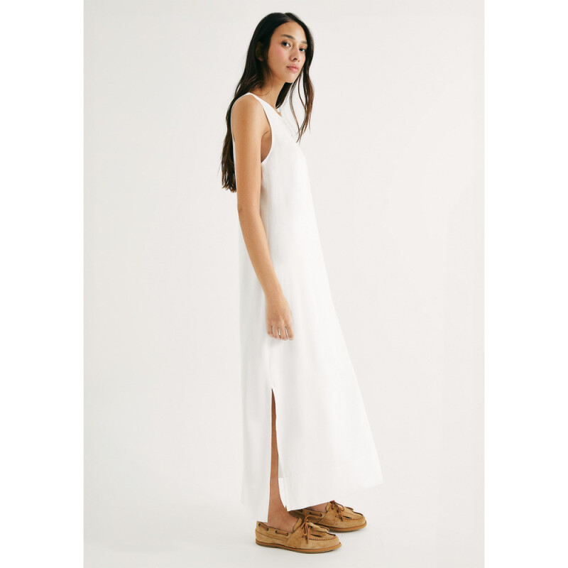 VESTIDO FEM BEGE CLARO