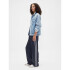 V-SATIN STRAIGHT PO SIDE STRIPE VINTAGE NAVY