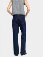 Pantalón Vaquero Cierre Con Solapa azul