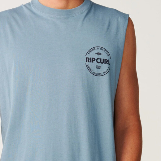 Musculosa Rip Curl Staple Muscle - Celeste Musculosa Rip Curl Staple Muscle - Celeste
