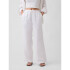 V-LINEN PO WIDE LEG OPTIC WHITE