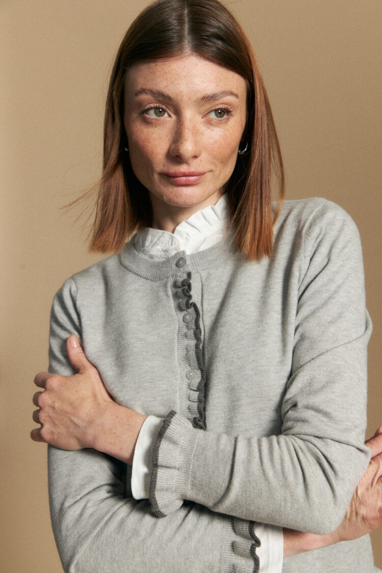 CARDIGAN ROSELA Gris Melange