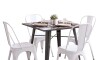 Juego de comedor 4 sillas tolix 70 Blanco