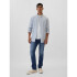 V-ATHLETIC SLIM SOFT MED MARINO MEDIUM WASH