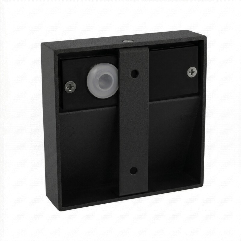 ARTEFACTO EXTERIOR DE PARED CUADRADO GALEANO 3W Luminaria de Exterior de Pared Cuadrado Galeano 3W Negro