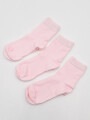 MEDIAS NIÑO PACK 3 PCS ROSADO