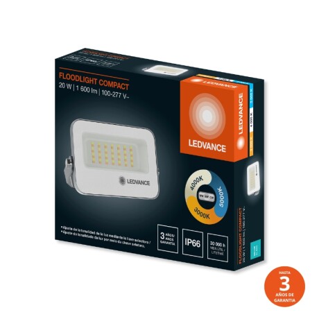 FOCO LED LEDVANCE OSRAM COMPACT G2 IP65 20W Foco LED LEDVANCE Compact IP66 20W CCT Blanco