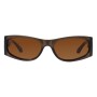 Lentes De Sol De Policarbonato Cuadrado Anitta Amarillo/Negro