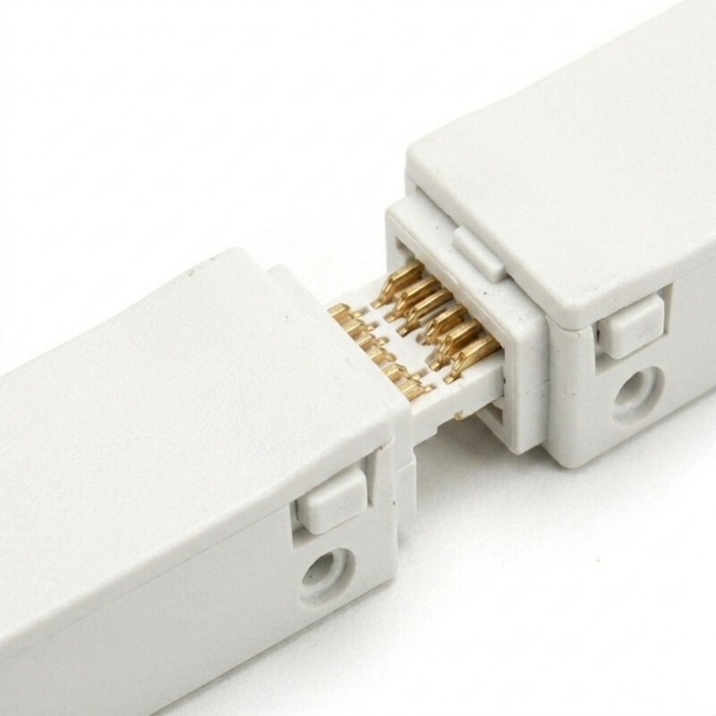 Conector Lineal Magnético G2 para Rieles Conector Lineal Magnético G2 para Rieles Blanco