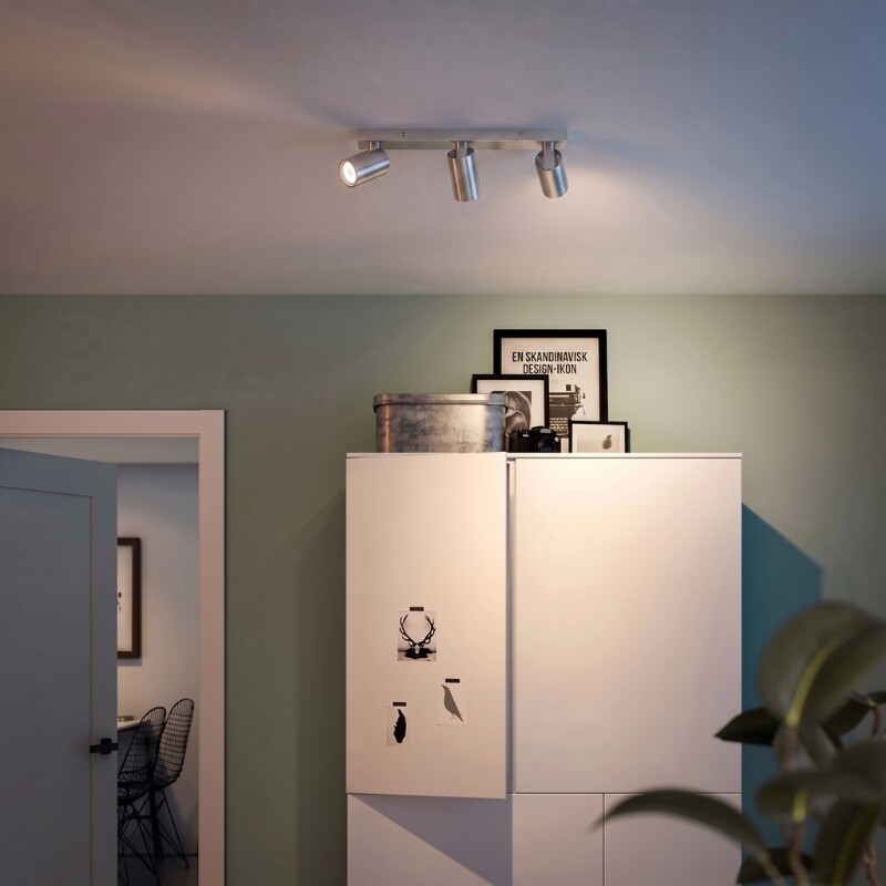 AASOL30 Luminaria de Techo Leticia Triple Plateado