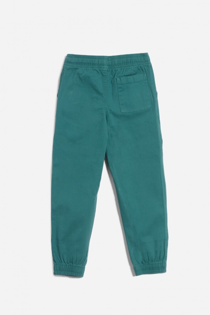 Jogger gabardina VERDE PETROLEO