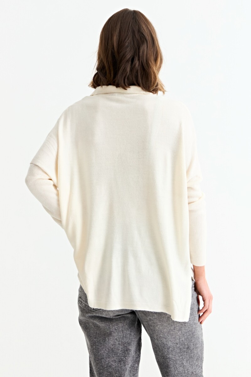 Cardigan con bolsillos CREMA