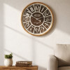 Reloj de Pared en MDF 68x68x3.8cm Numeros Encuadrados Reloj de Pared en MDF 68x68x3.8cm Numeros Encuadrados