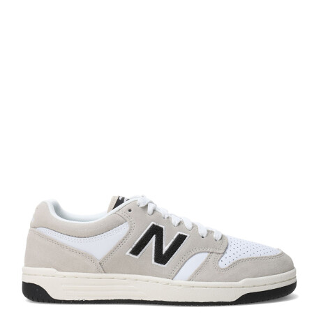 Championes Unisex New Balance 480 Court Gris - Blanco