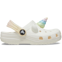Crocs Classic IAM Rainbow Unicorn Blanco