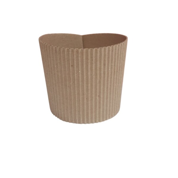FAJA CARTÓN BEBIDAS CALIENTES 8 OZ MARRON