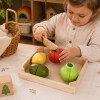Cajón de Frutas y Verduras de Madera para Cortar Frutas
