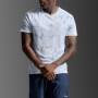 Polo Running Aero Mesh Tee Hombre Blue Marble/black Reflective