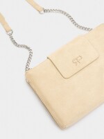 Bolso Bandolera Doble Efecto Piel taupe