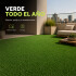 Césped Sintético 100 M2 Pasto Artificial Rollo Decoración Color Verde