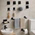 Set De Accesorios Para Baño Juego 10 Piezas Acero Inoxidable IMBACK Color Negro Set De Accesorios Para Baño Juego 10 Piezas Acero Inoxidable IMBACK Color Negro