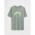 SS EXTRA RELAXUED TUNIC TEE_GRAPHIC MAY SAGE