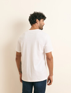 520658 T-SHIRT HARRINGTON LABEL Blanco
