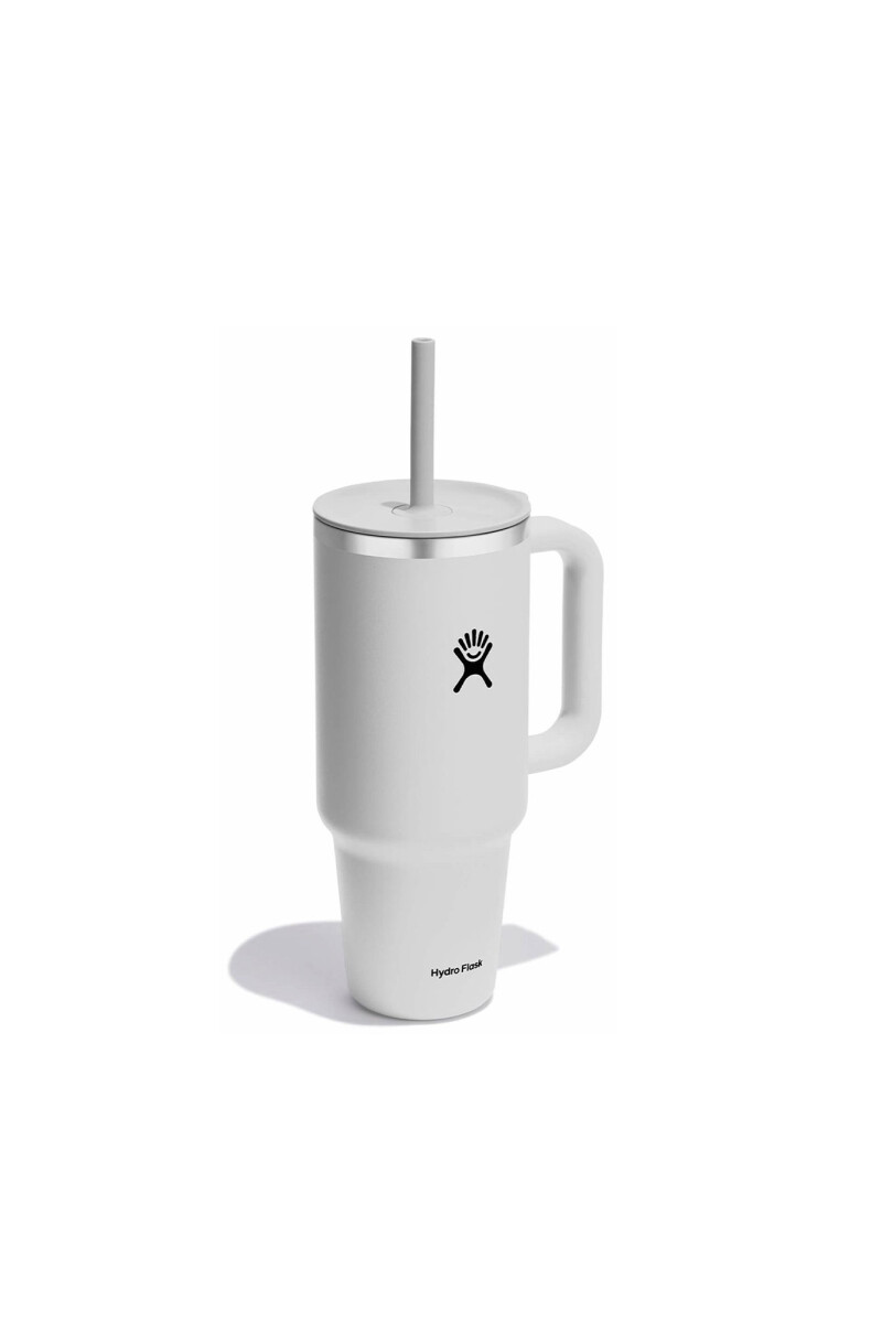 40 OZ ALL AROUND TRAVEL TUMBLER White