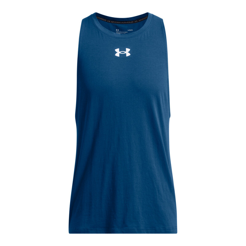 UA BASELINE COTTON TANK-RED BLU-426