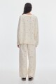 Jean Barrel Dots Cream