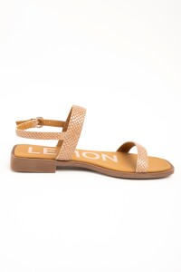 Sandalia Texturada Beige