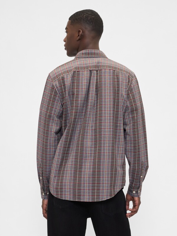 LS OX BAS STANDARD FIT BROWN MULTI PLAID